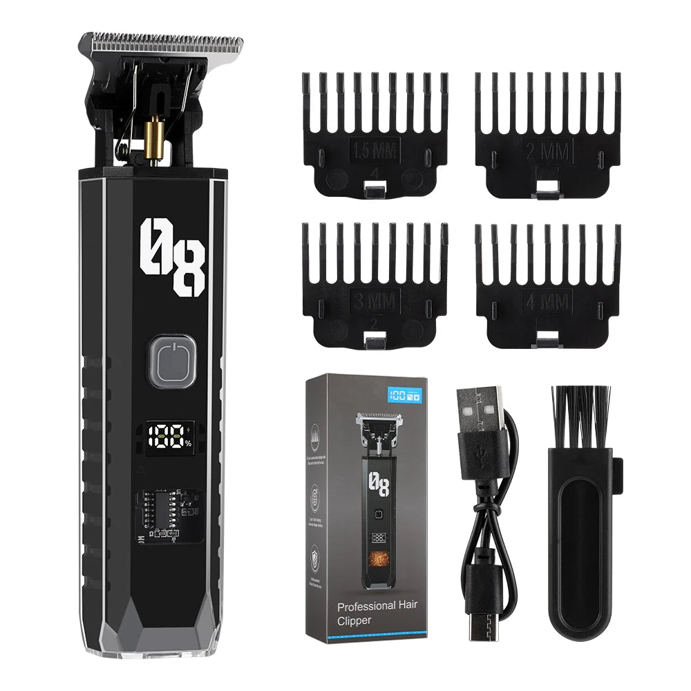 AFDEAL Cordless Hair & Beard Trimmer Kit with LED Display