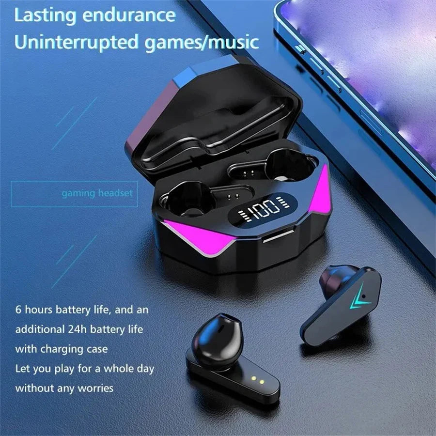 Bluetooth Gaming Earphone - Wireless Headset for Video Game Console Mobile Phone - Comfortable In-Ear Headphones with Mic Oasis Select