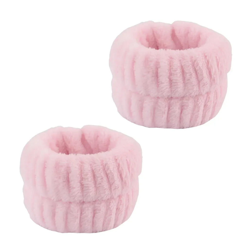 1 2 Face Wash Wristbands Headband Makeup Hair Care Washing Bands Women