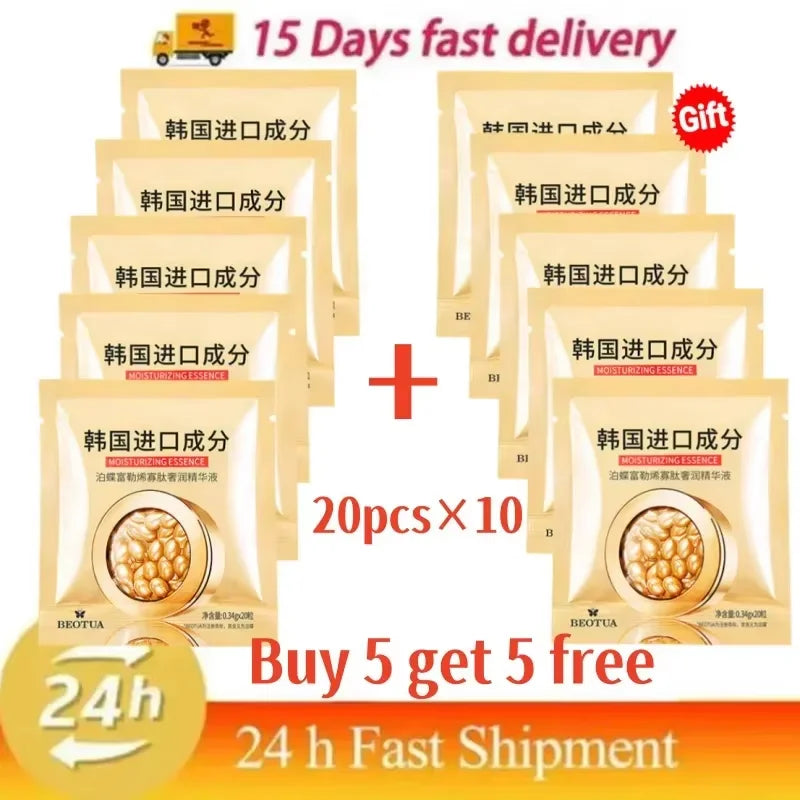 20-Pack Hyaluronic Acid Capsule Serum – Anti-Aging & Brightening Face Serum Capsules Oasis Select 200PCS-10 pack