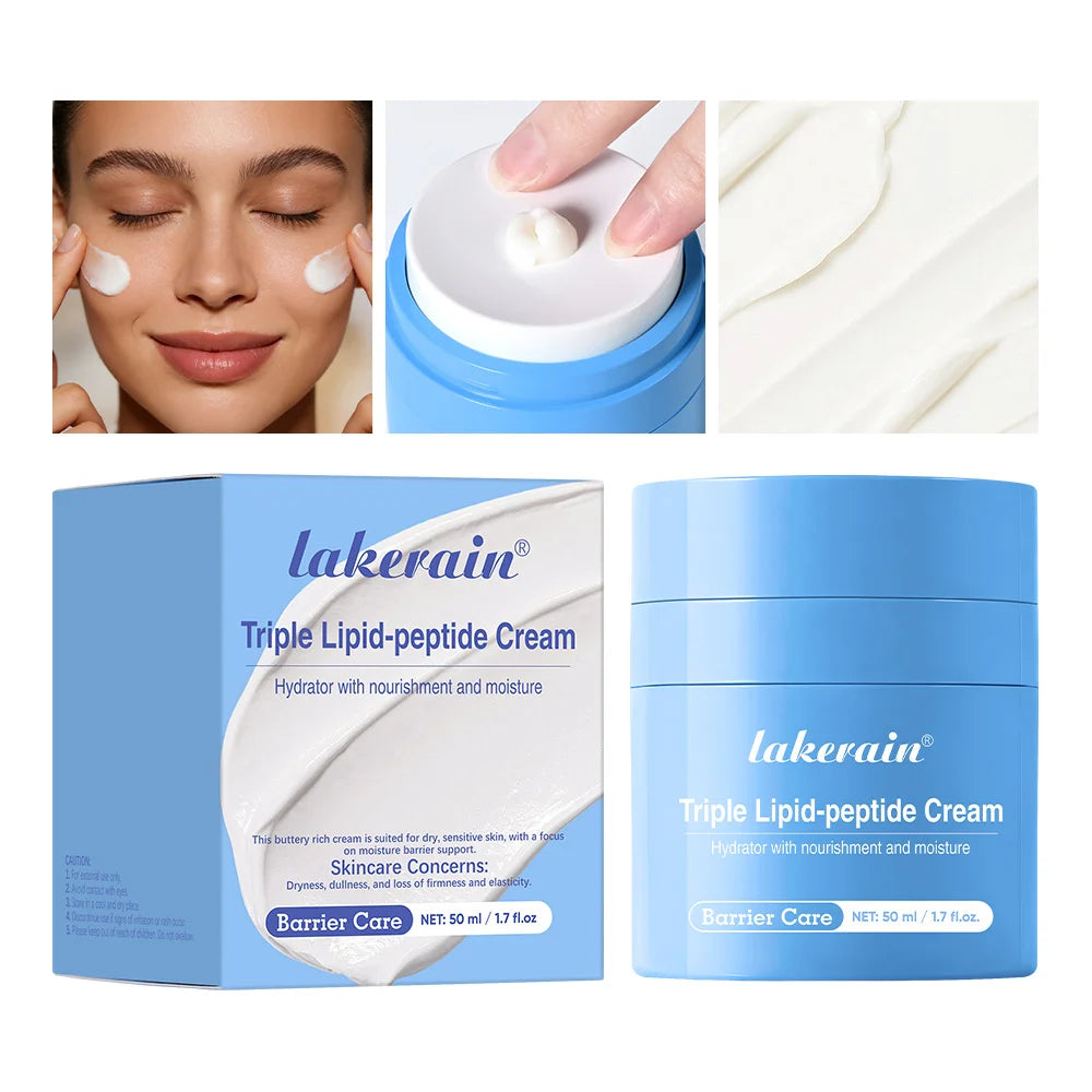 Lakerain Triple Lipid Peptide Cream – Hydrating Moisturizer