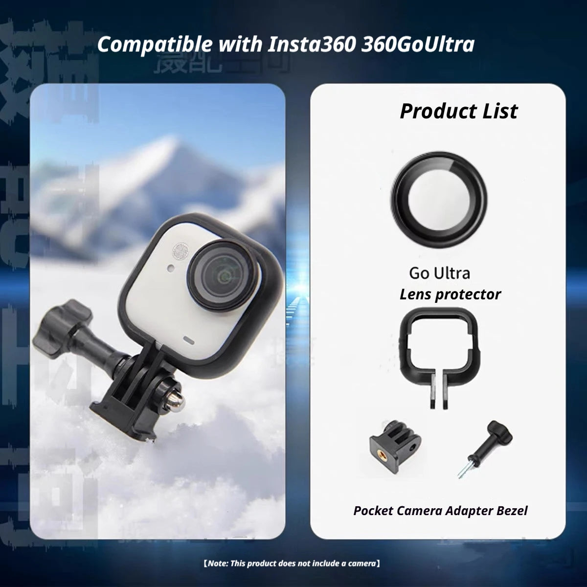 Insta360 Go Ultra Tempered Glass Lens Protector | Anti-Fog