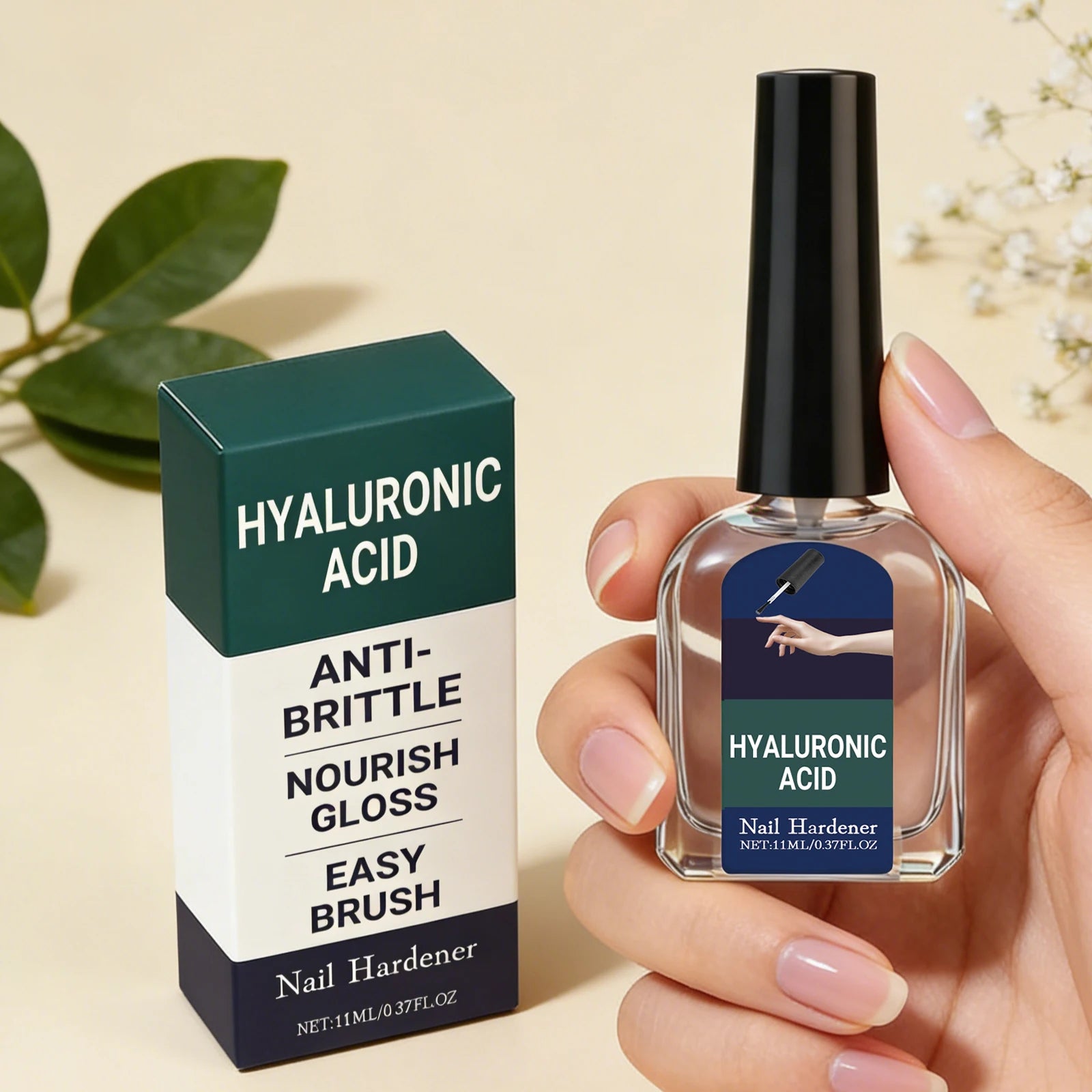 Hyaluronic Acid Nail Strengthening Drops – Growth & Repair Nail Treatment Drops Oasis Select