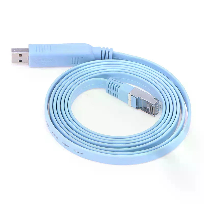 1.8M USB To RJ45 USB To RS232 Serial To RJ45 CAT5 Console Adapter Cable Cord For Cisco Routers New Oasis Select