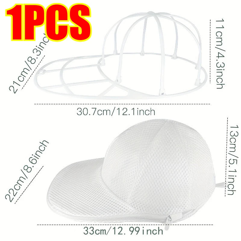 Hats Washing Machine Hat Washing Protector Hat Cleaning Machine Washable Laundry Bag Anti-Deformation Secure Hat Storage Solutio