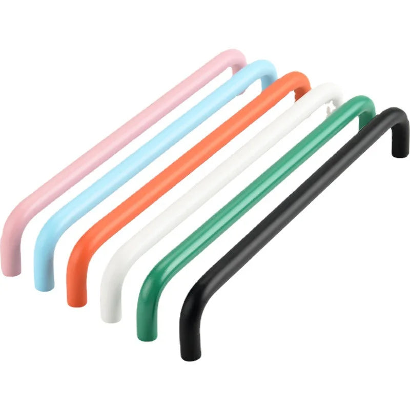 Colorful Kitchen Cabinet Handles 128mm Knobs and Handles for Drawer Cupboard Children's Room Closet Pull Furniture Handle Oasis Select