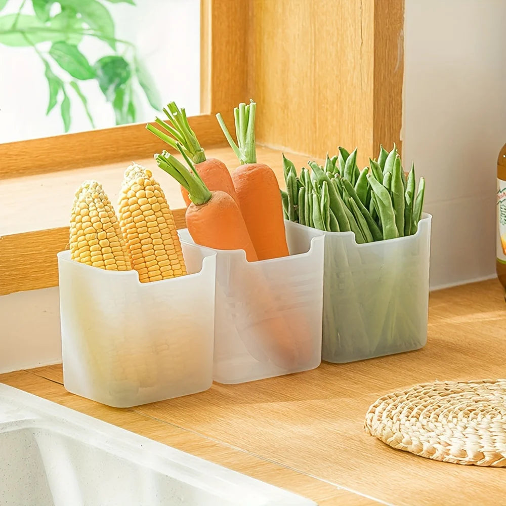 5 pcs Refrigerator side door Storage box fridge organizer for Fruits Vegetable kitchen organization and storage Space-Saving Oasis Select 5pcs