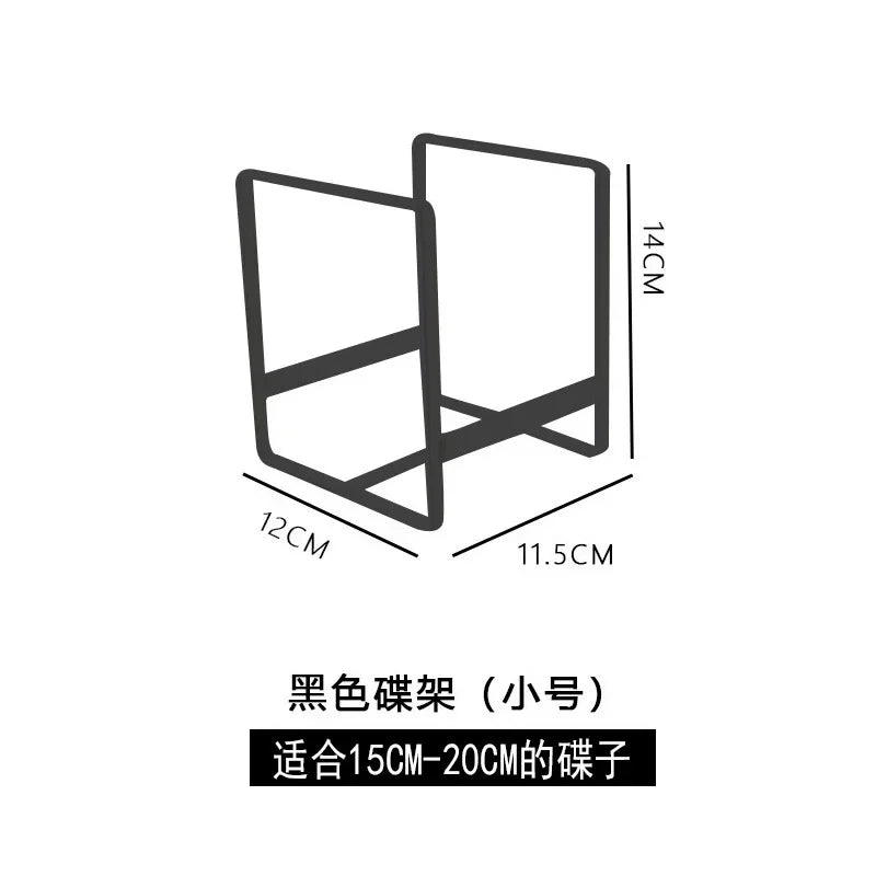 4/2/1pcs kitchen cabinet plate storage countertop dish rack drawer dinner plate partition drain rack layered storage rack Oasis Select small