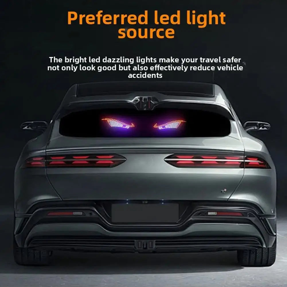 Car LED Devil Eyes Light Decorative Lights USB Warning Lights Dynamic Demon Eye Lights Atmosphere Light Auto Accessories Oasis Select