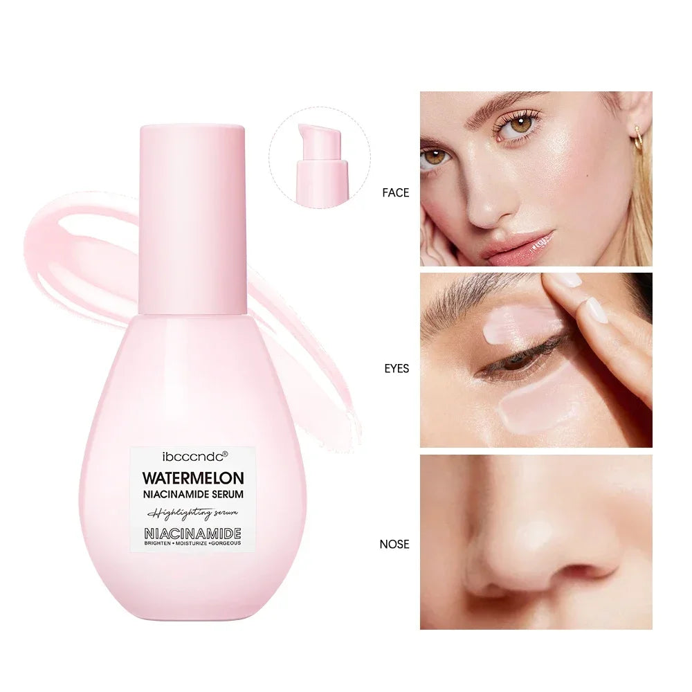 Watermelon Niacinamide Serum & Makeup Primer – Dewy Glow