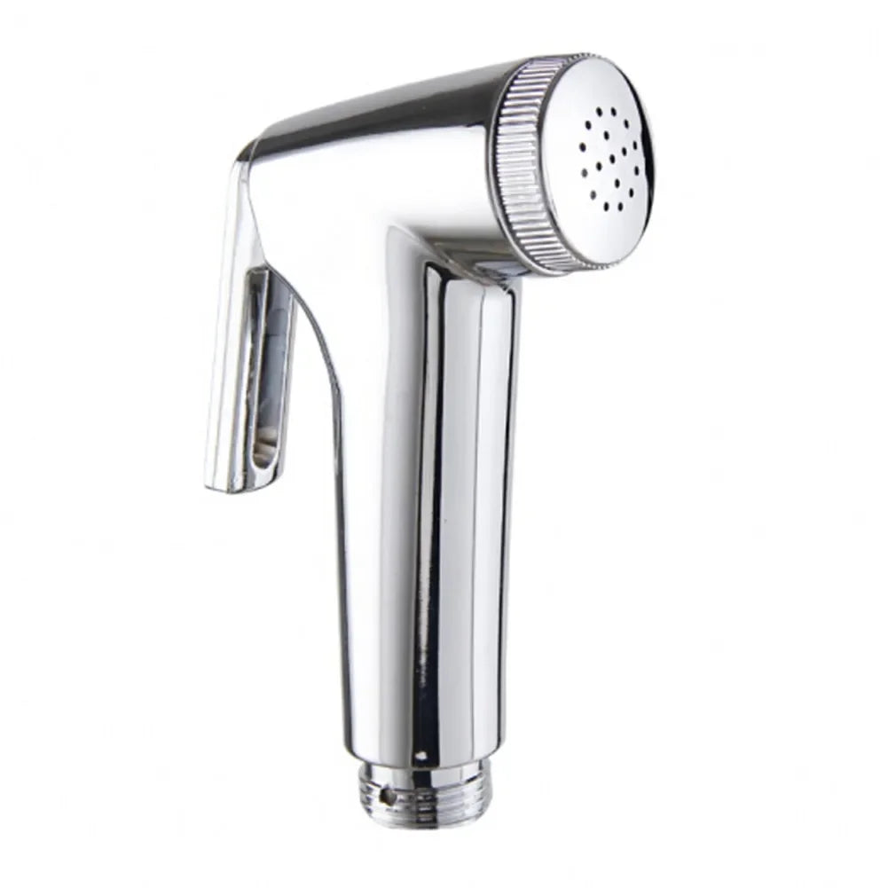 Muslim Handheld Holder Shower Head Bidet Spray Portable Toilet Chrome Cleaning Hygienic Multi-functional ABS Bathroom Oasis Select