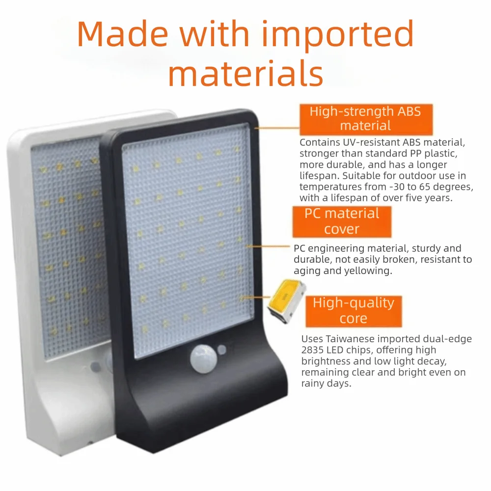 Solar Wall Light 450LM 3.5W LED PIR Sensor | Weatherproof