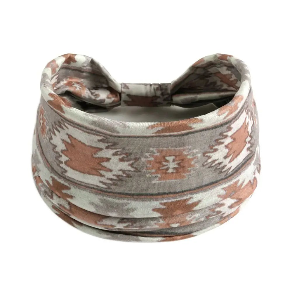 Soft Knot Boho African Headband Elastic Sweat Absorbent Wide Headbands Turban Headwrap Hair Accessories Oasis Select