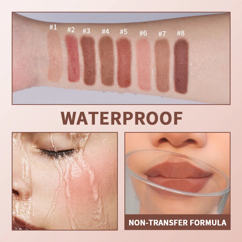 Cushion Silk Lip Cream Long Lasting Wear Waterproof Non Transfer Formula Matte Velvety Finish Lip Glaze Natural Cosmetics Oasis Select