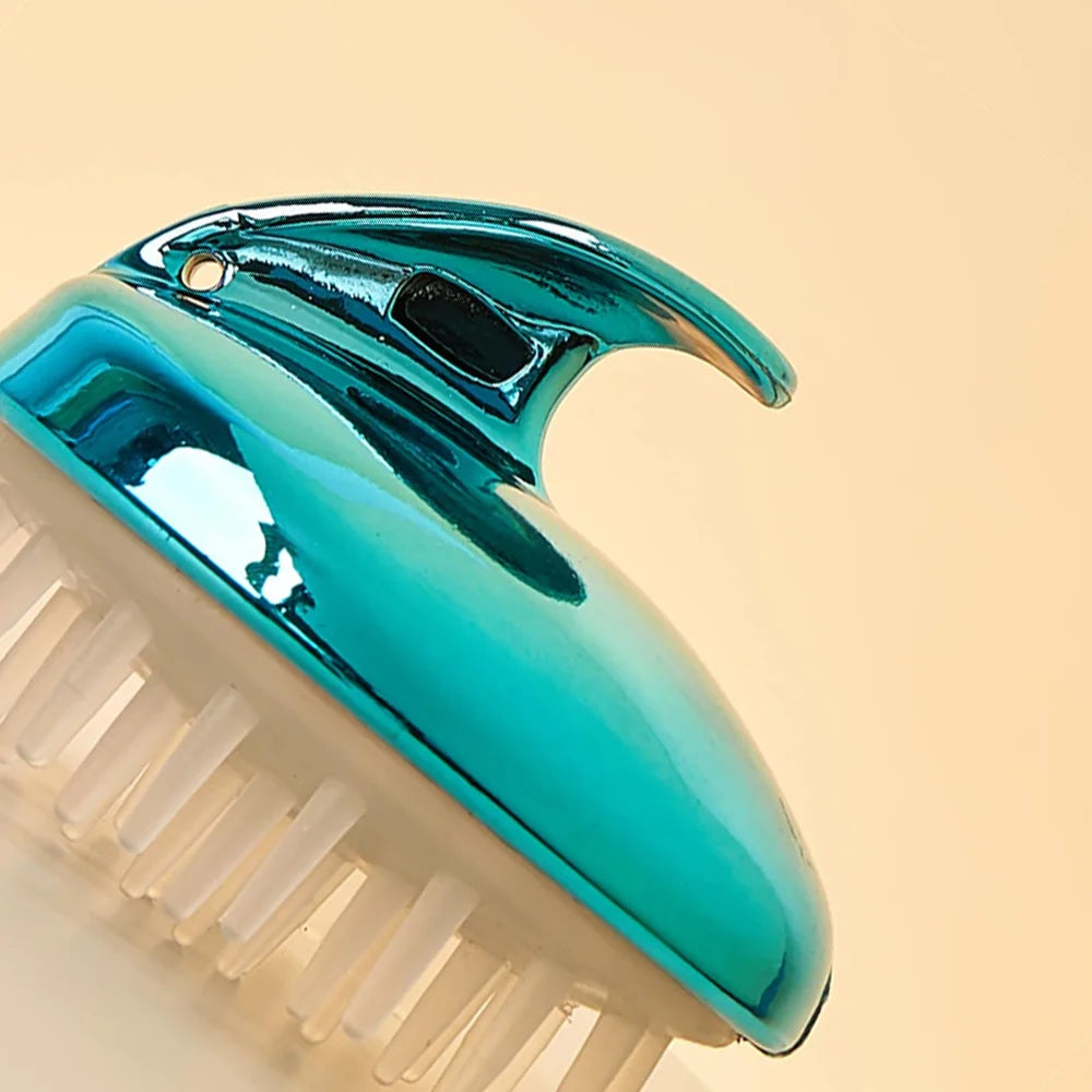 Blue Whale Shaped Scalp Massager Shampoo Brush with Silicone Bristles for Gentle Hair Care and Scalp Massage Oasis Select