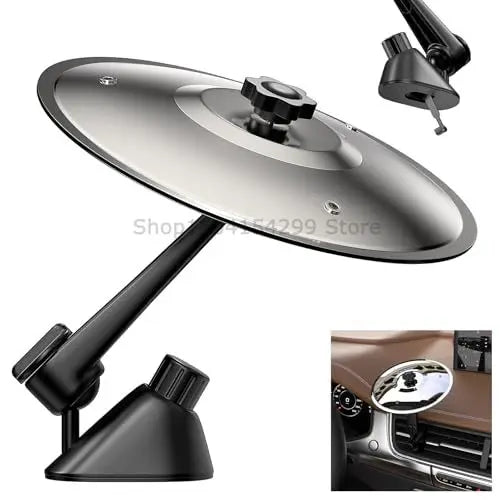1/2PC Car Crash Cymbal Air Vent Mini Drum Car Hand-shooting Cymbals Car Drum Cymbal Air Vent Musical Instrument for Car Interior Oasis Select 1PCS Silver