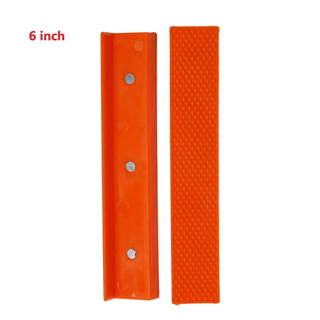 2pcs 4/5/6 Inch Magnetic Soft Pad Jaw Rubber For Metal Vise Bench Machine Tools For Metal Vise Bench Machine Tools Oasis Select Silver