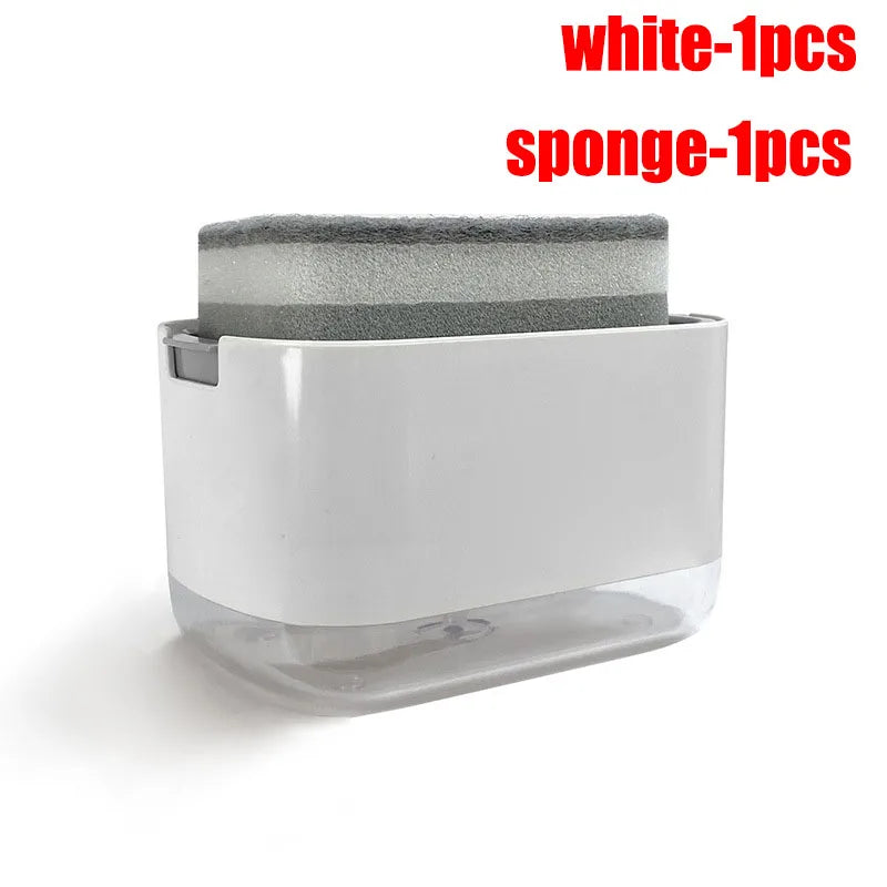 Dishwashing Liquid Dispensers Kitchen Soap Dispensers Dish Soap Dispenser Kitchen Detergent Large Capacity Sink Automatic Home Oasis Select white-B-1pcs