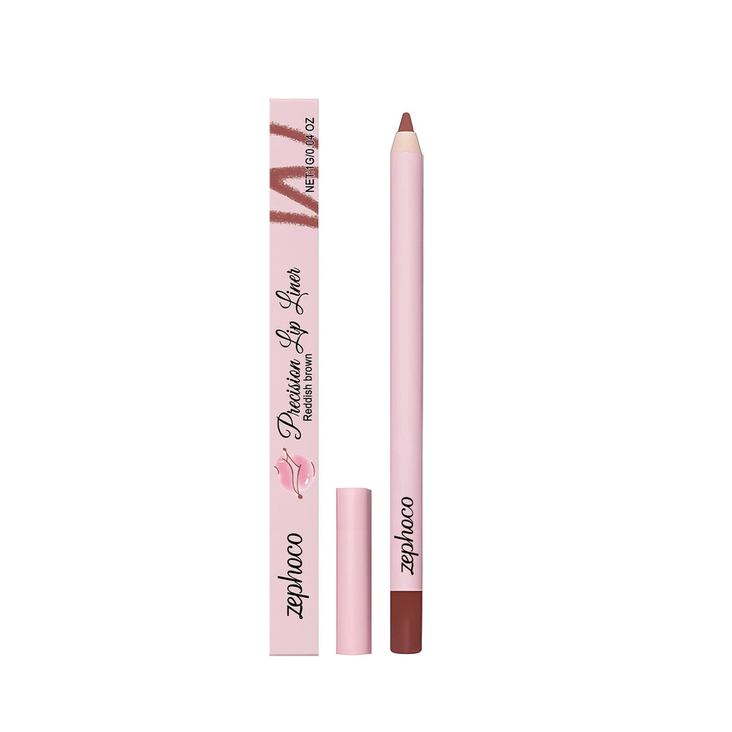 High Pigment Lip Liner Pencil Waterproof & Long-Lasting Lip Liner Defining Lip Shape Creamy & Smooth Lip Pencil Plumping Effect Oasis Select Reddish-Brown