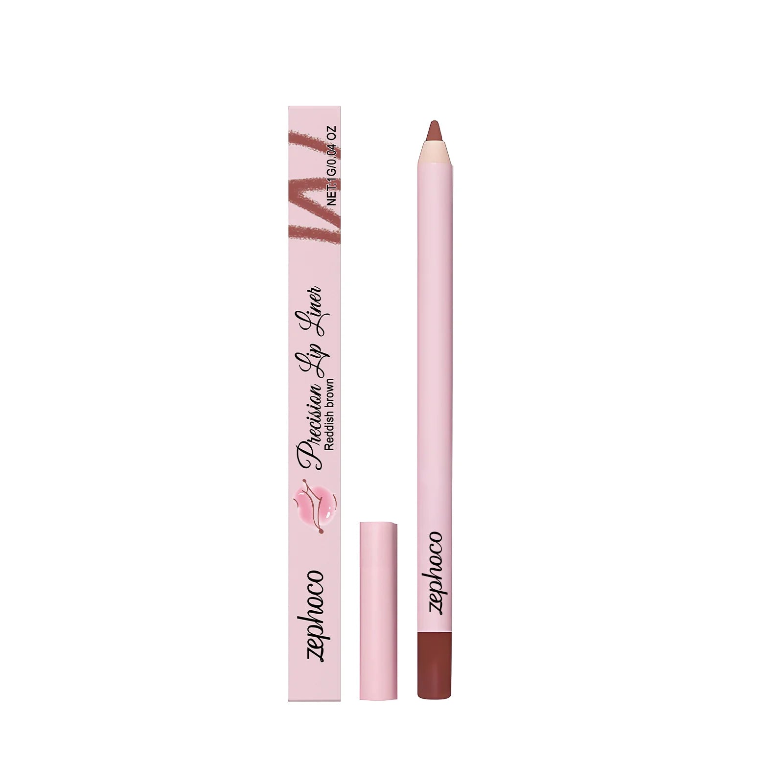 High Pigment Lip Liner Pencil Waterproof & Long-Lasting Lip Liner Defining Lip Shape Creamy & Smooth Lip Pencil Plumping Effect Oasis Select Reddish-Brown