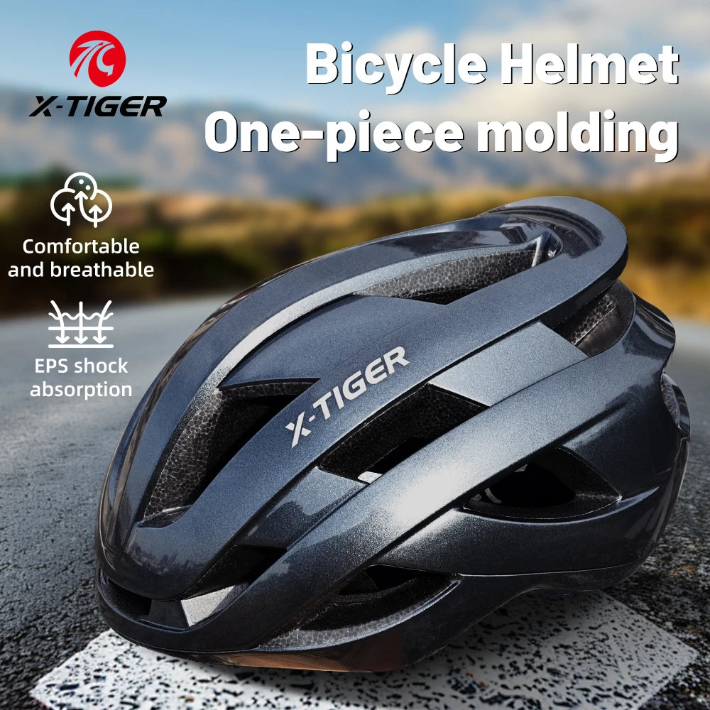 X-TIGER Ultralight Bicycle Helmet Cycling Safety Helmet One-piece Breathable MTB Road Bike Helmet Adult Racing Bicycle helmets Oasis Select