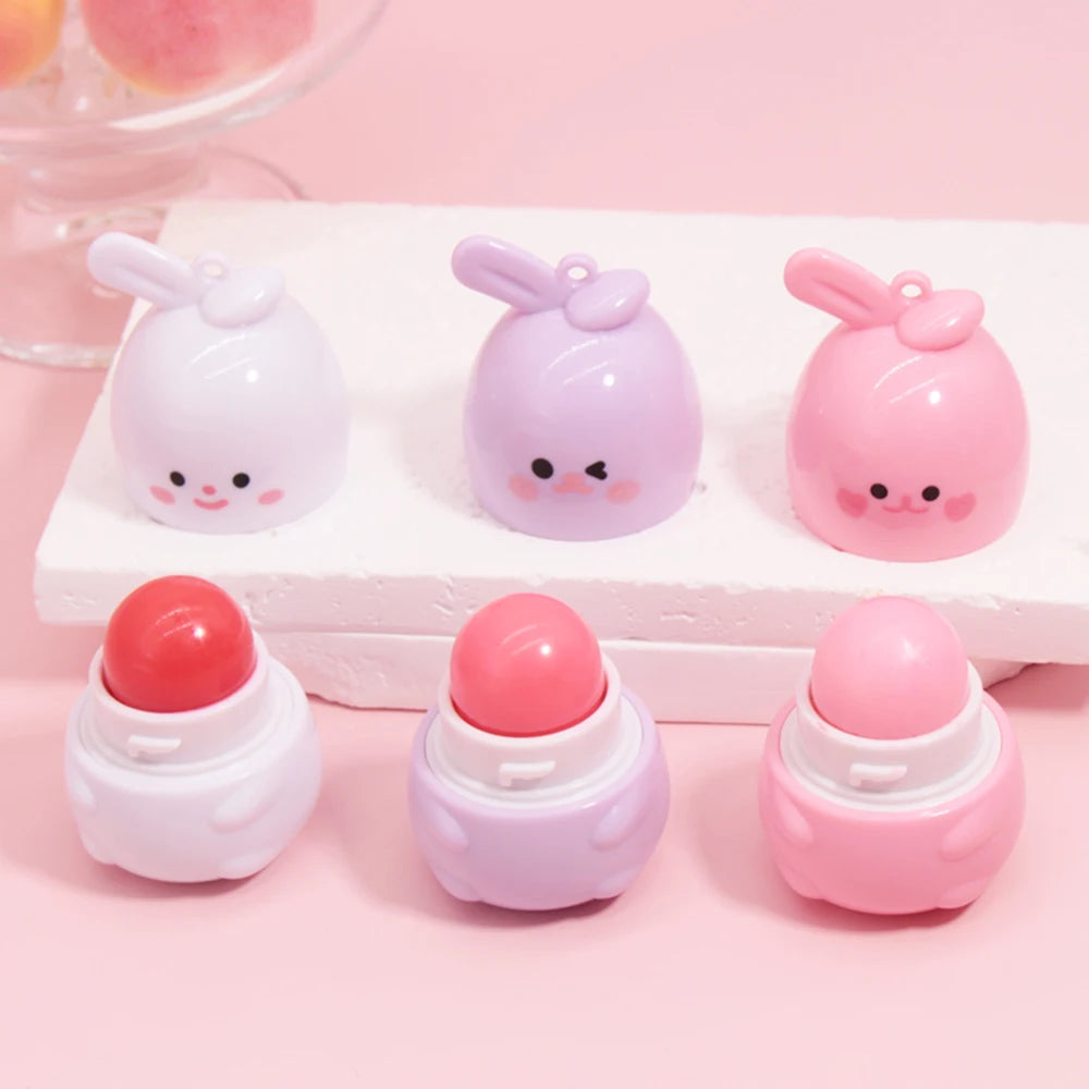 PEINIFEN Little Rabbit Moisturizing Lip Balm Set – 3 Pcs Moisturizing Lip Balm Oasis Select