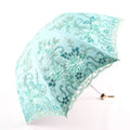 Folded Retro Embroidered Lace Double Layer Vinyl Three-fold Umbrella Wedding Umbrella Oasis Select green 8K iron