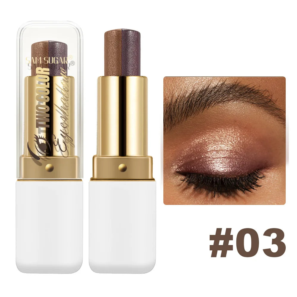 SAM SUGAR Two-Tone Eyeshadow Stick – Shimmer, Waterproof