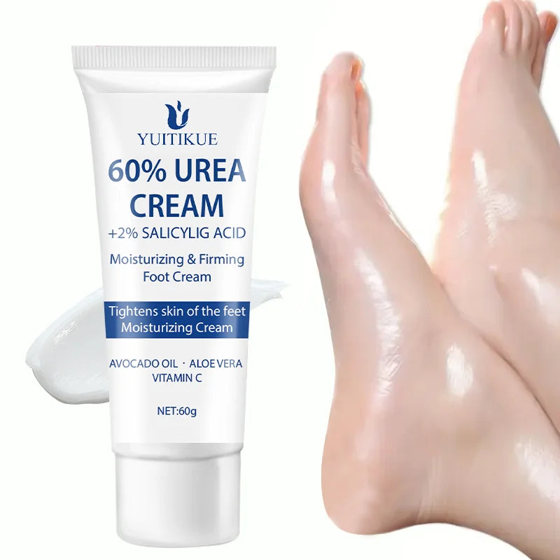 YUITIKUE 60% Urea Foot Repair Cream 60g - for Rough Dry Cracked Skin, Creamy Fast Absorption, with 2% Salicylic Acid & Vitamin C Oasis Select Default Title