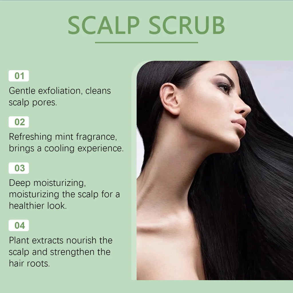 Rosemary Scalp Cleansing Scrub Refreshing Oil Control Strengthens Hair Root Deep Nourishing Reduce D-andruff Dense Hair Shampoo Oasis Select