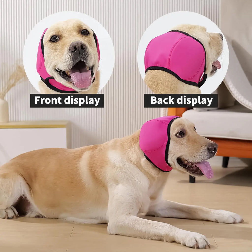 Adjustable Dog Earmuffs Noise Reduction Comfortable Quiet Head Cover Calming Head Wrap for Bathing Grooming Pet supplies Oasis Select