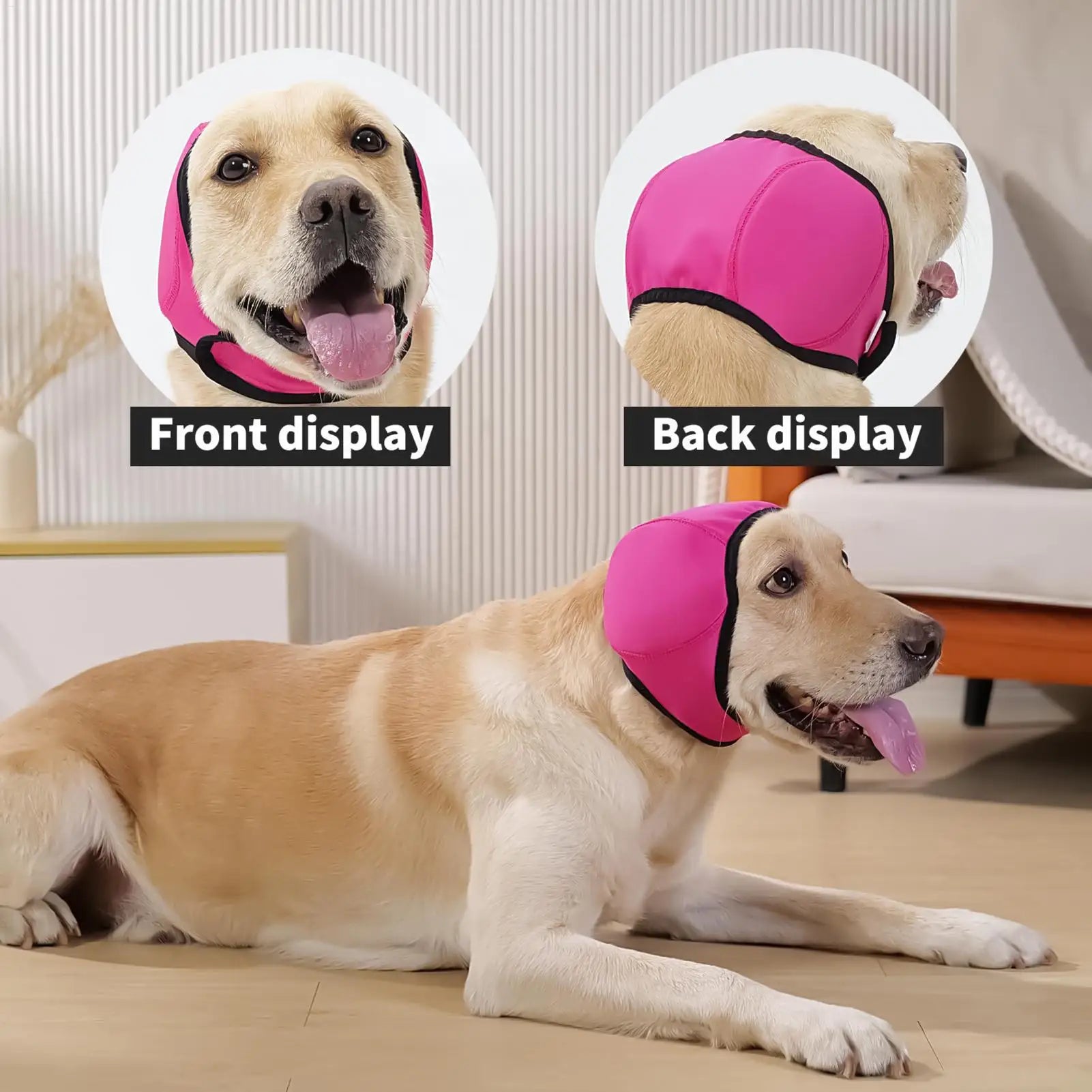 Adjustable Dog Earmuffs Noise Reduction Comfortable Quiet Head Cover Calming Head Wrap for Bathing Grooming Pet supplies Oasis Select