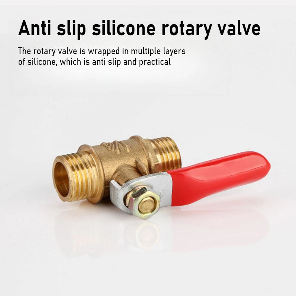 Brass Ball Head Hose Adapter Quick Connector 1/4 "Used Pipe Water Supply Joint Extender To Close Garden Irrigation Accessories Oasis Select