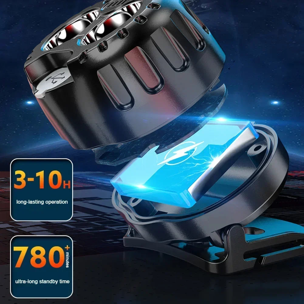 ZHIYU 250LM LED Headlamp – IPX4 Waterproof, Gesture Control