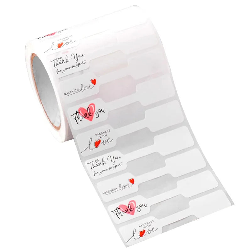 500pcs Portable Jewelry Price Tag Self Adhesive For DIY Necklaces Tool Ring Bracelet Packaging Supplies Label Small Businesses Oasis Select Pink