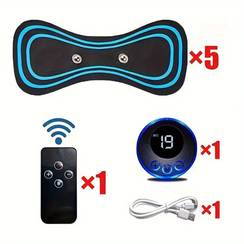 Electric Neck Massager Muscle Massage Stimulator Low Frequency Instrument Back Cervical Calf Patches Joints Relief Body Oasis Select