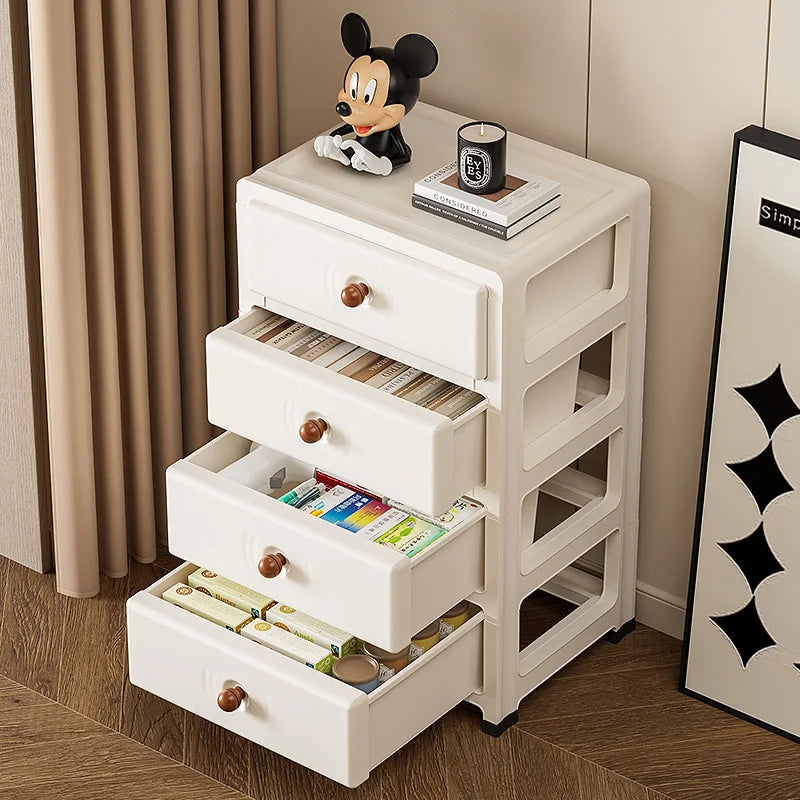 13.8 Inch Drawer Storage Cabinet,3-6 Tier with Bottom Wheels,Large Capacity Multi-Color Combos for Clothes/Snacks/Toys Oasis Select