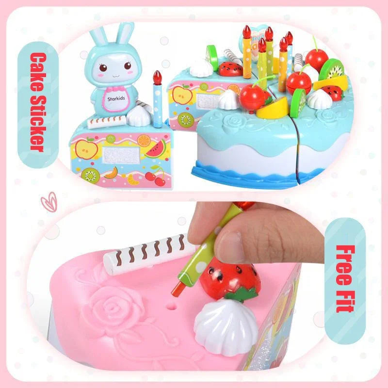 Children Pretend Goodies Play Simulated Kitchen Toys Plastic Cutting Food Kids Toy Object Cognition Boys Girl Birthday Gifts Oasis Select