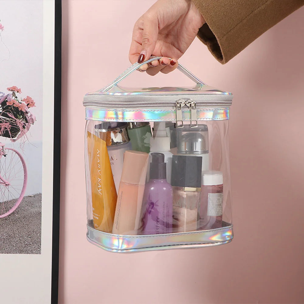 Clear PVC Makeup Bag – Waterproof TSA Travel Cosmetic Organizer