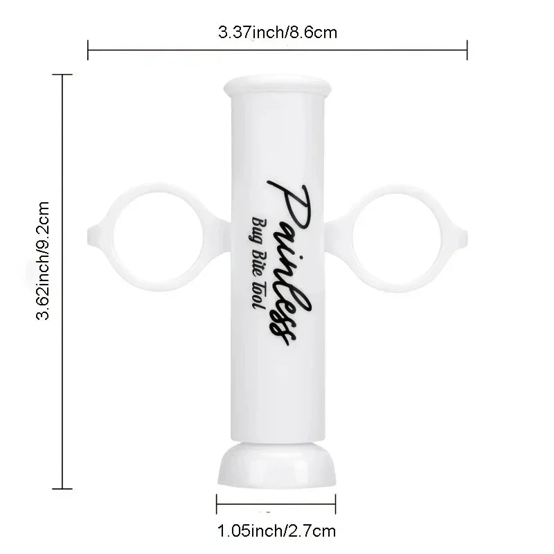 Negative-pressure suction device—for mosquito bites and bee stings naturally relieves discomfort caused by bites; chemical-free. Oasis Select
