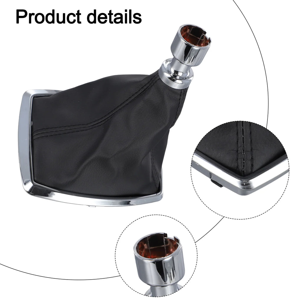 Shift Knob Cover Gearshift Boot Lever Car Interior Accessory Dustproof Easy To Use Leather Wear-resistant Non-deformation Oasis Select