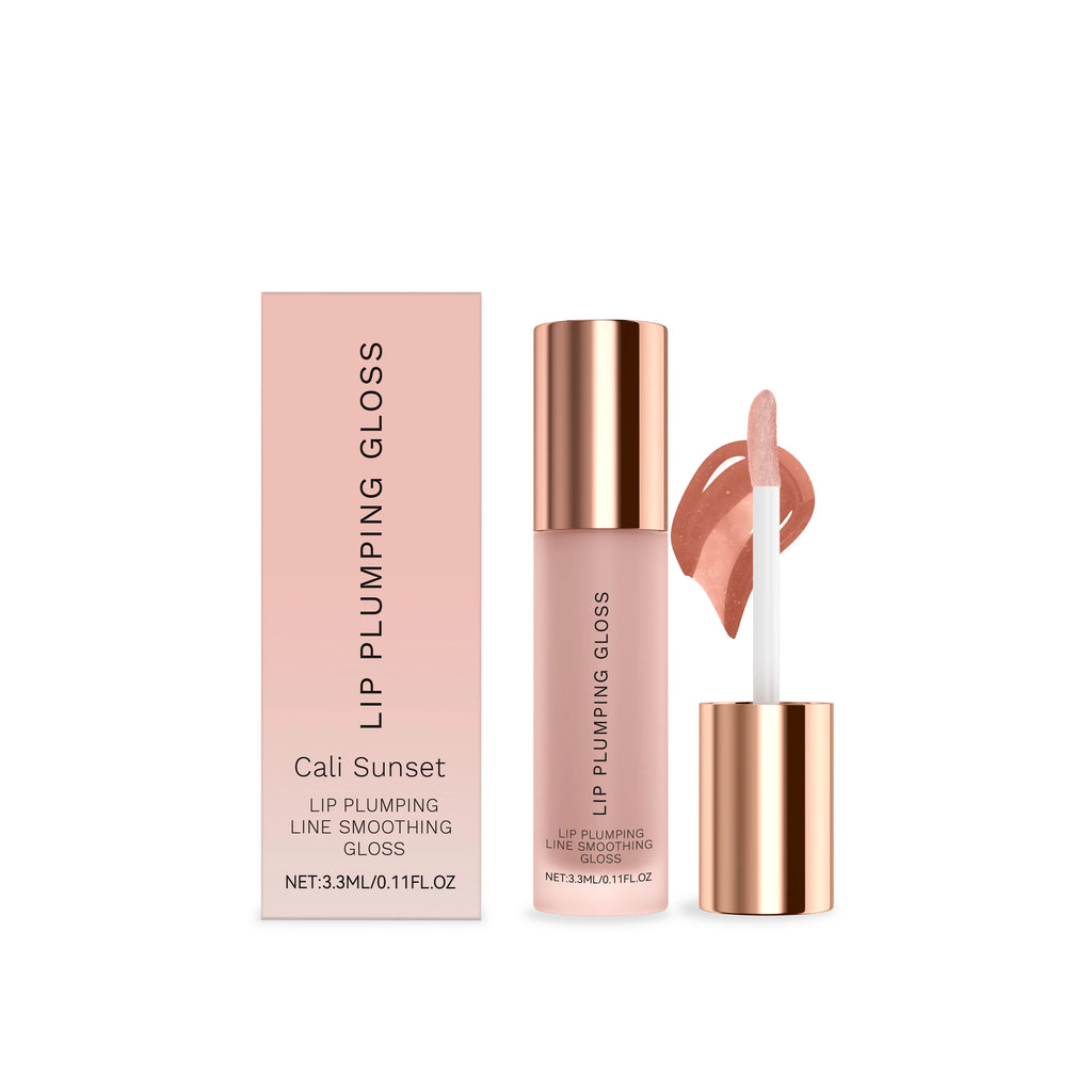 Water Light Lip Gloss Mutil Color Plump Lips Hydrating Lips Fade Lip Lines Boost Shine Lightweight Portable Lip Plumping Gloss Oasis Select Cali Sunset