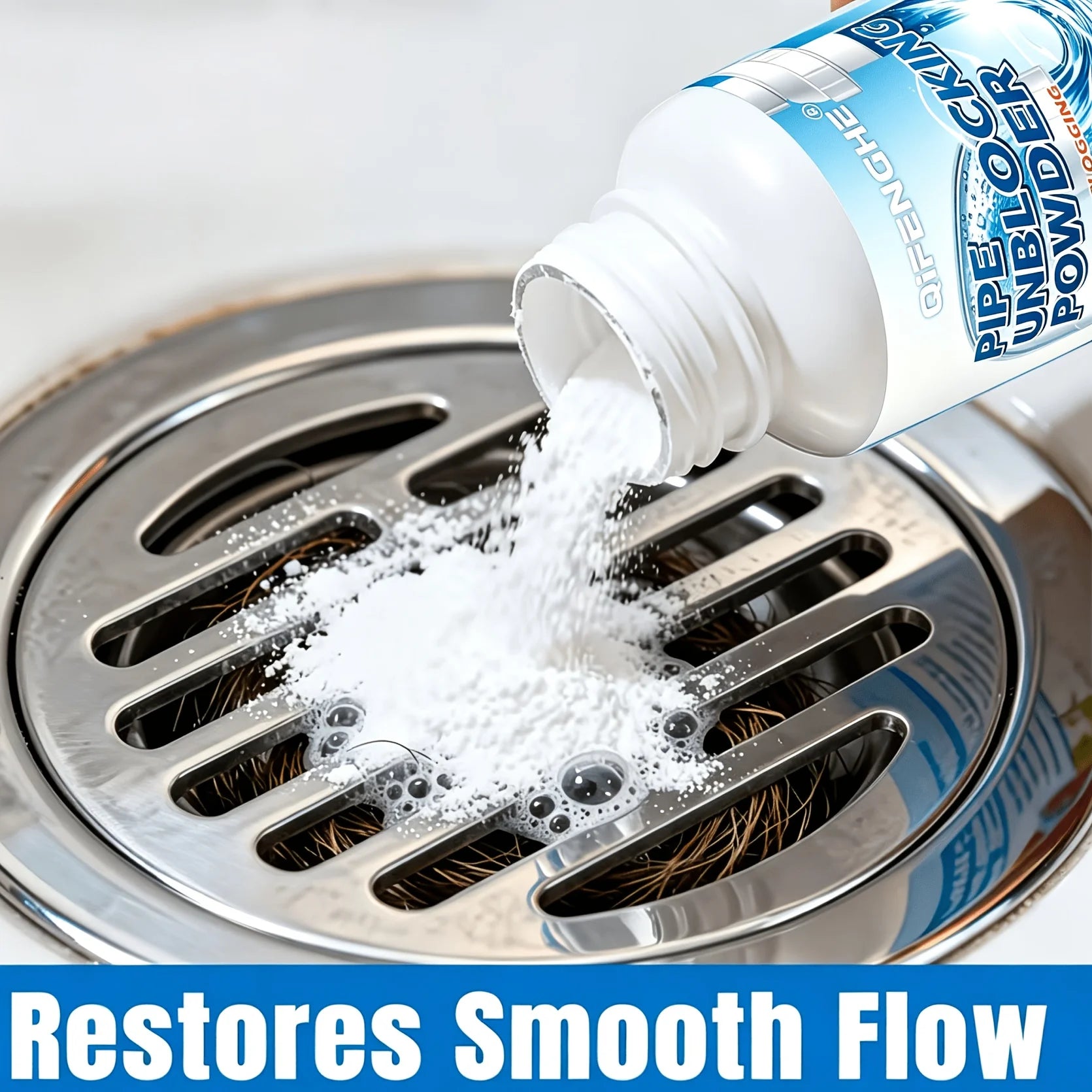 QIFENGHE Drain Dredging Powder – Sink & Pipe Cleaner Drain Cleaning Powder Oasis Select