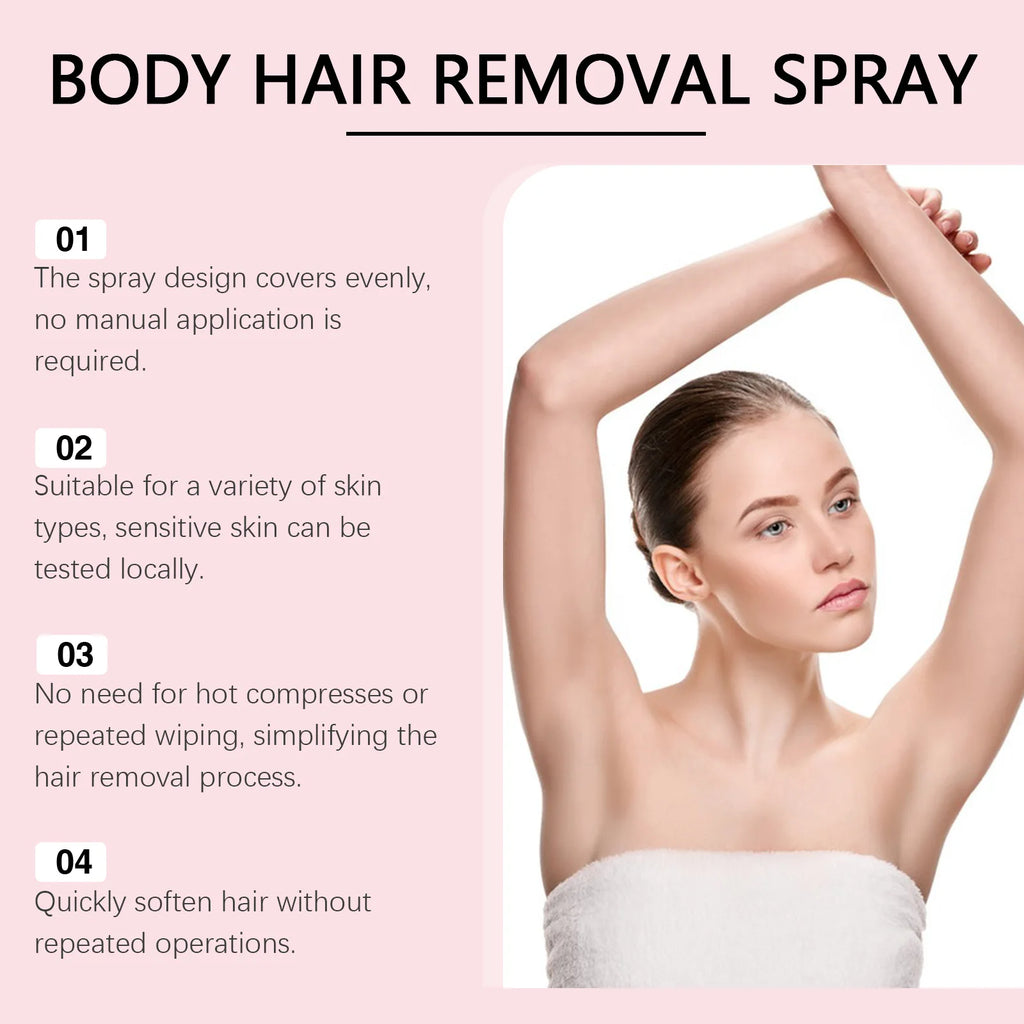 Body Hair Removal Spray – Gentle, Non-Irritating Formula Hair Removal Spray Oasis Select
