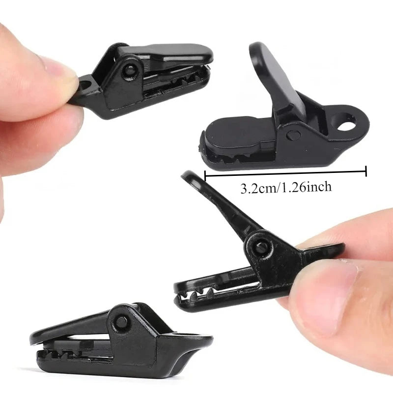 5/10pcs Windproof Crocodile Clip Tent Clip Non-slip Awning Tarpaulin Fixing Clip Outdoor Camping Tent Accessories Oasis Select