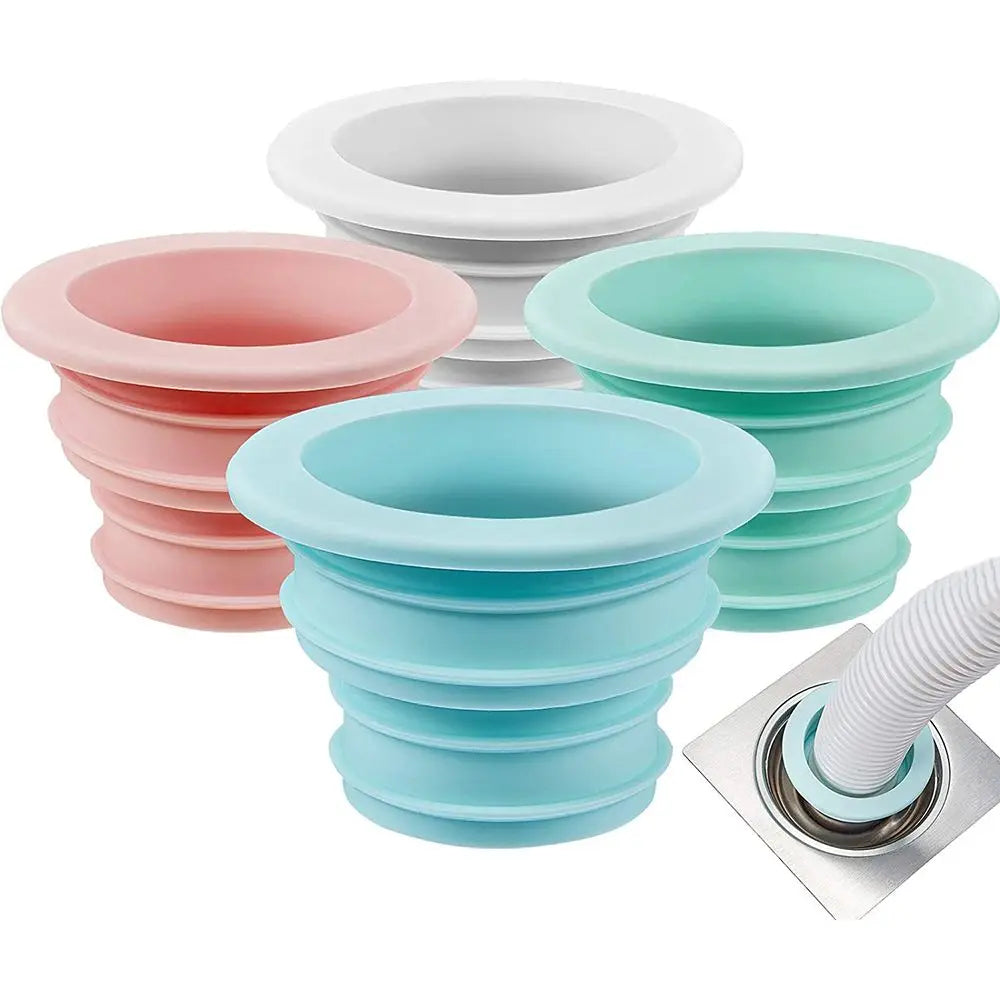 PP Insect Proof Anti-odor Sealing Cover Sewer Pipe Seal Ring Washing Machine Pipe Connector Floor Drain Plug Kitchen Bathroom Oasis Select