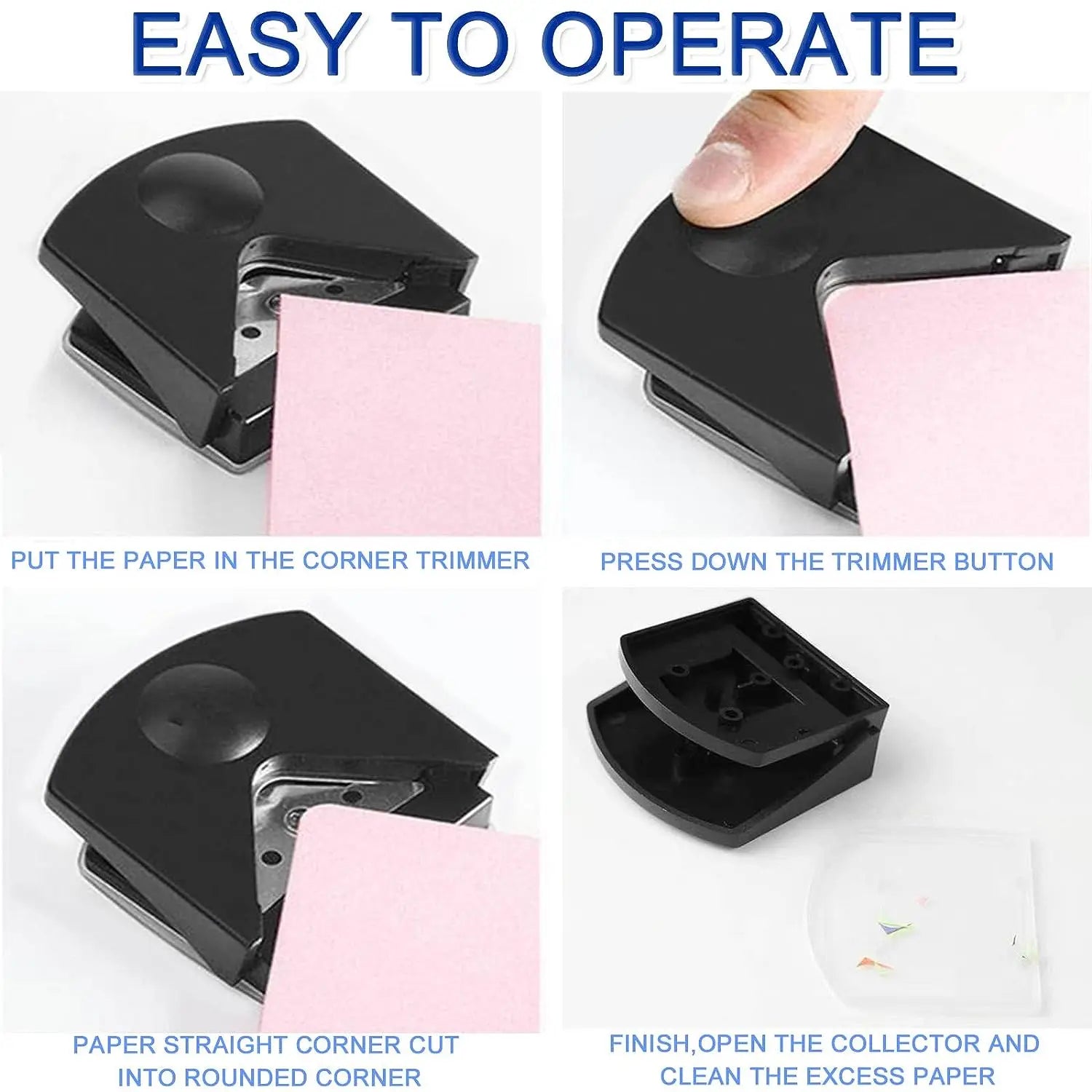 4mm Radius Corner Rounder Punch Paper Corner Rounder Paper Hole Cutter for Photo Paper,Black Oasis Select
