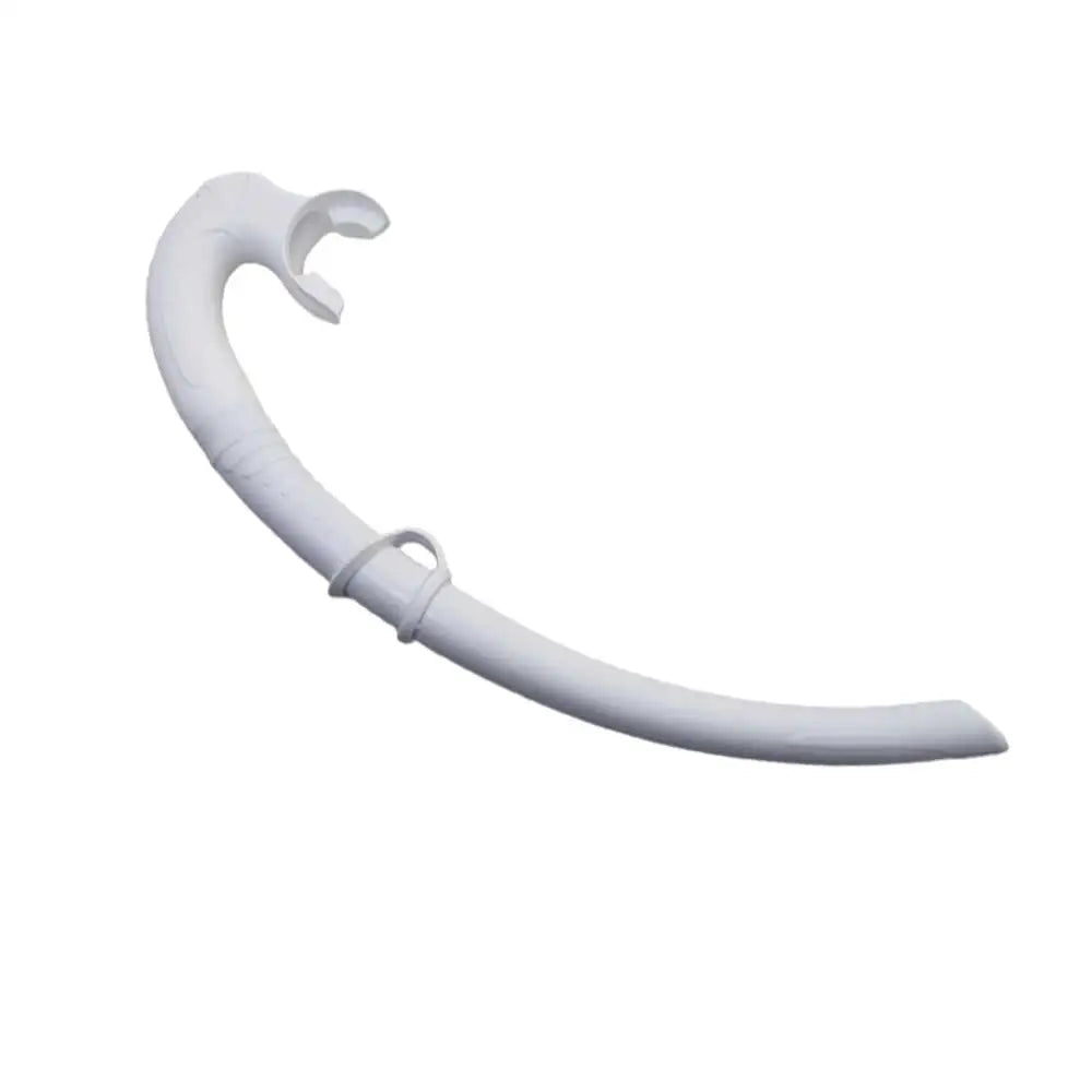 Self-Floating Freediving Snorkel Classic Wet Snorkel for Swimming Apnea Training Flexible Durable with Comfortable Mouthpiece Oasis Select WHITE