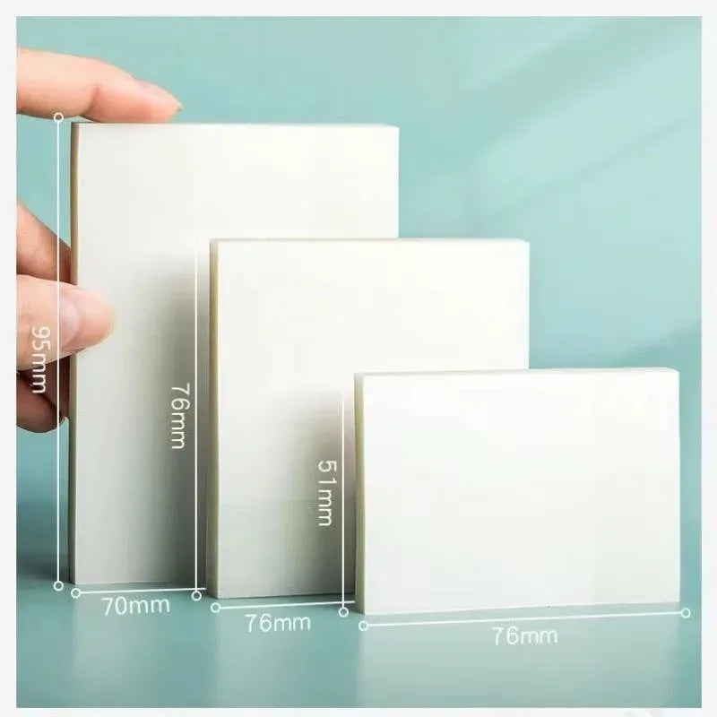 50-250Sheets Transparent Waterproof Posted It Sticky Note Pads Notepads Posits for School Stationery Office Supplies Oasis Select
