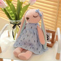 1pc Cute Bunny Plush Toy, Soft Polyester Non-Woven Fabric, Lightweight Stuffed Animal Toys, Children Easter Gift Oasis Select Blue
